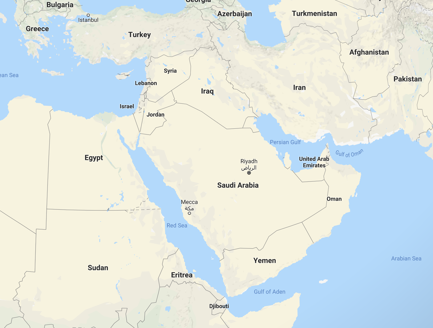 KSA map