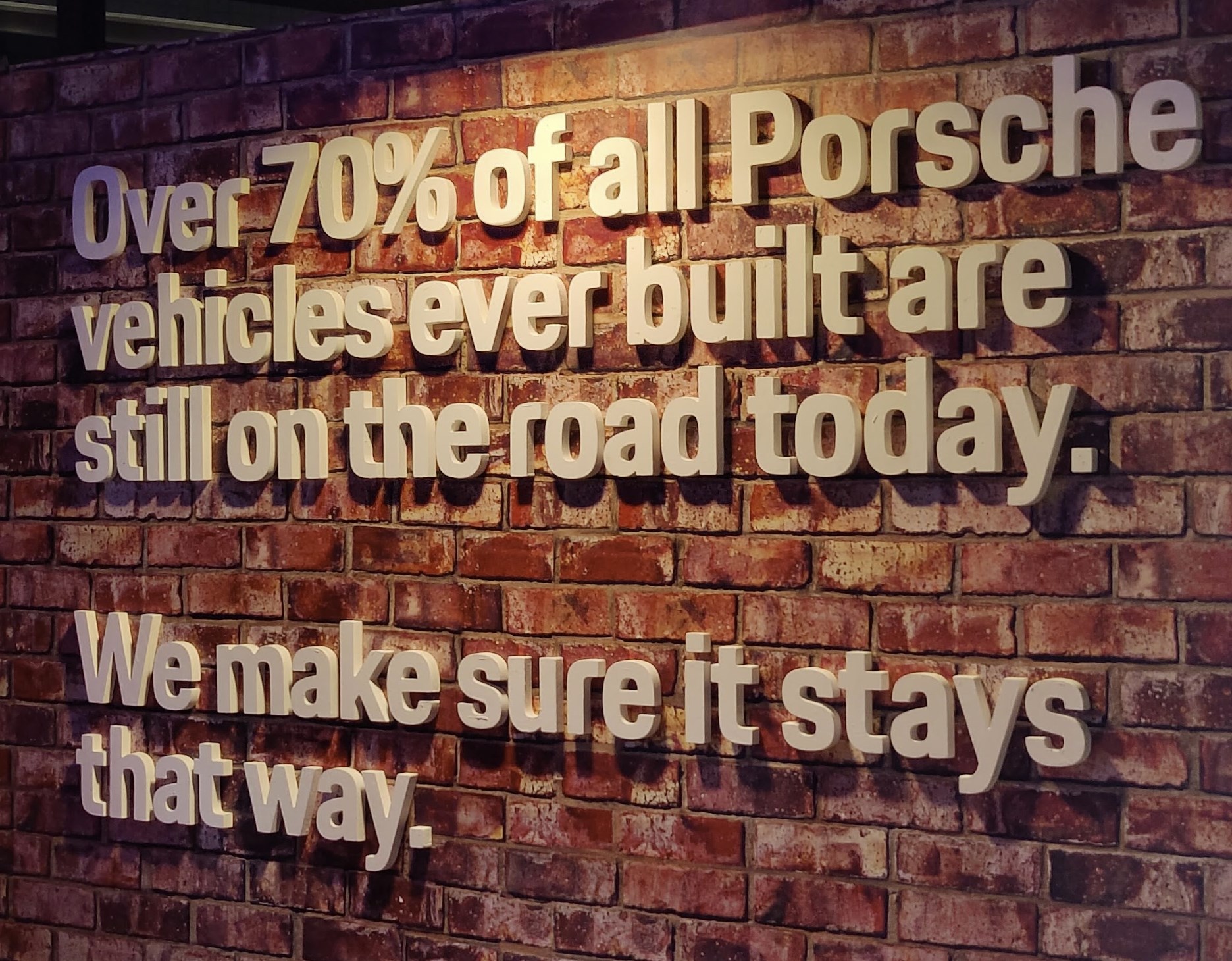 Over 70% of all Porsche vehicles ever built are still on the road today