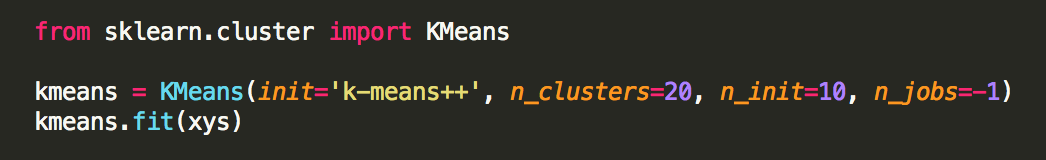 k-means in scikit-learn